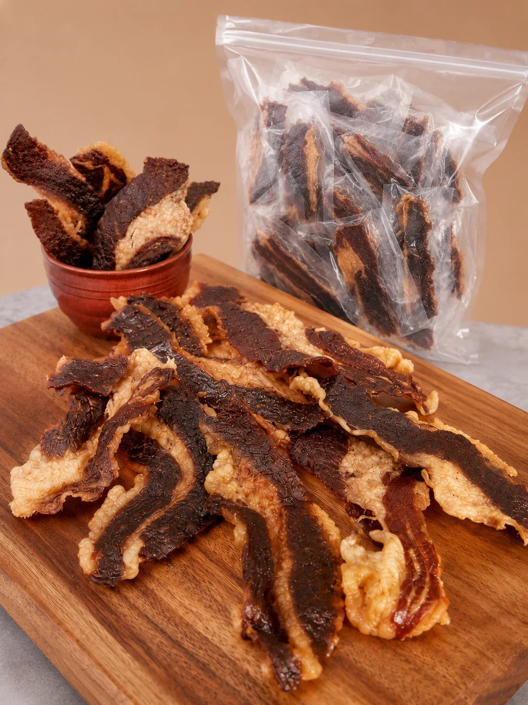 100% Grass-Fed Angus Brisket Jerky – Tender, Rich & Slow-Ying